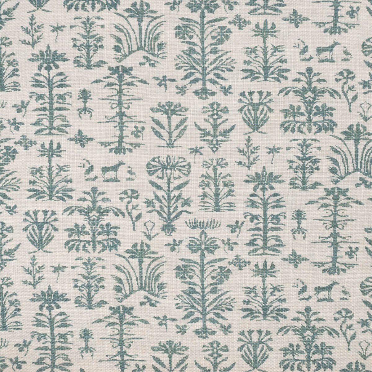 Tela Lino Botanicos Aqua